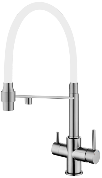 Кухонний змішувач Fabiano FKM 31.43 Inox White 8231.403.0057