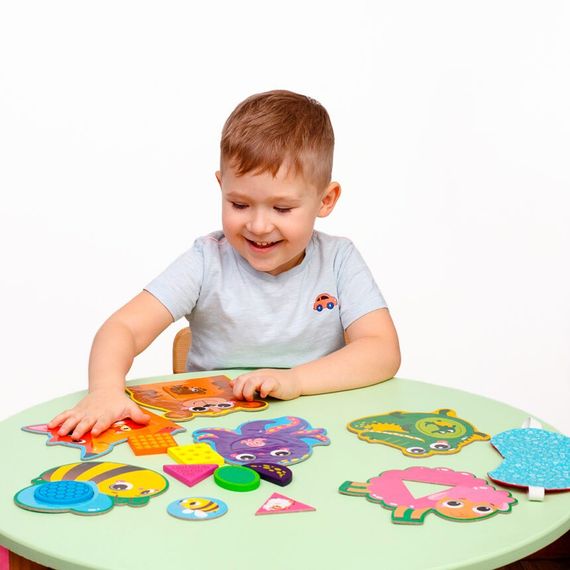 Розвиваюча мозаїка «Звірятка» ZB2002-05 дерев'яна | Зображення 3