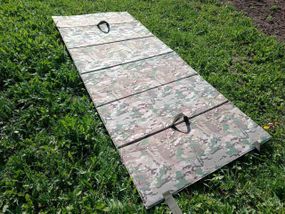 Мат килимок стрілецький тактичний Великий 270*110 см військовий Мультикам з 6 секцій зложується