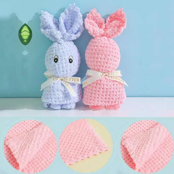 Універсальний подарунковий набір рушників у вигляді зайчика, 21*12cm, 25-817 | Зображення 4