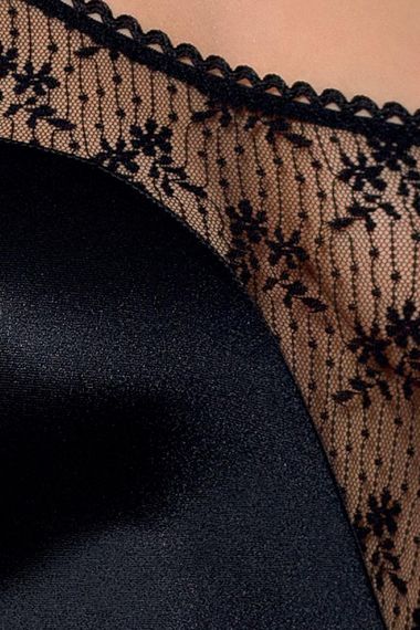 Розпродаж!!! Боді-монокіні з глибоким декольте PETRA BODY black XXL/XXXL — Passion Exclusive Sex Aura | Зображення 2