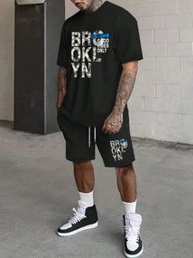 Комплект футболка та шорти ДТФ (оверсайз)