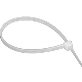Хомут пластиковий 4,6*400 (5*400)мм універсальний білий 100шт/уп Туреччина APRO