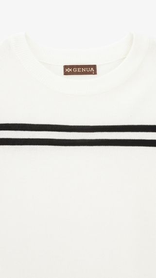 Футболка трикотажна однотонна жіноча GENUA G01137-0004 XS Молочний shop (2000999387067) | Зображення 1