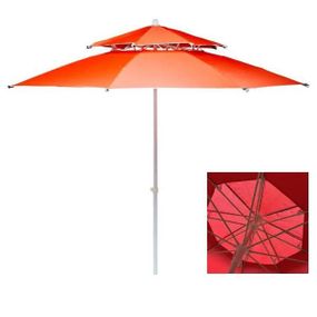 Зонт пляжный 2,5м с двойным клапаном HYG1837 Красный