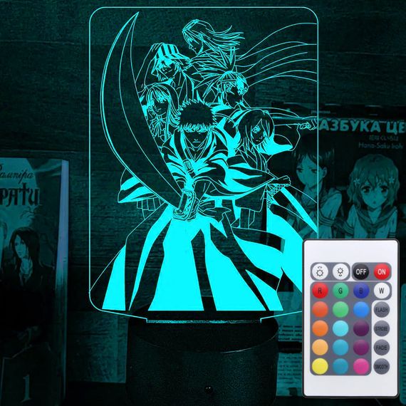 Акриловый светильник-ночник с пультом 16 цветов Блич tty-n002261