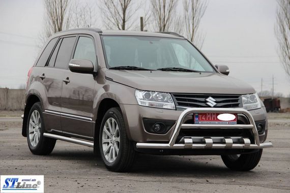 Кенгурятник ST-WT-15 (нерж.) для Suzuki Grand Vitara 2005-2017 гг | Зображення 1