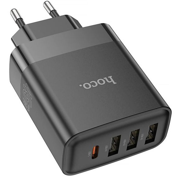 МЗП Hoco C127A Intelligent PD45W (3USB-A/1C) Black | Зображення 3