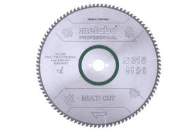 Диск пильний Metabo "multi cut - professional" 315x30 Z96 FZ/TZ 5°neg. (628226000)