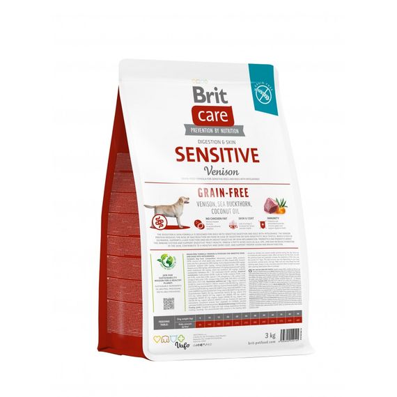 Корм сухий Brit Care Dog Grain-free Sensitive для собак з чутливим травленням та харчовою непереносимістю беззерновий з олен | Зображення 2