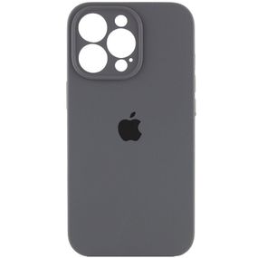Чохол Silicone Case Full Camera Protective (AA) для Apple iPhone 13 Pro Max (6.7") Сірий/Dark Gray