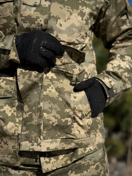 Комплект 3 в 1 Тактичний статутний костюм+ Убакс CoolPass ЗСУ Піксель мм14 Military + Полегшена парка Піксель | Зображення 4