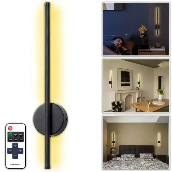 Світильник настінний 60 см Strip light HA-125 Чорний | Зображення 2