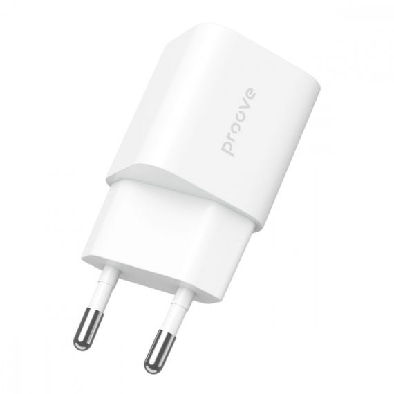 Мережевий зарядний пристрій Proove Silicone Power Plus 20W (Type-C + USB), Білий | Зображення 4