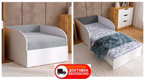 Дитяче розкладне ліжко Boy, спальне місце 1900х800 мм, м'яка оббивка