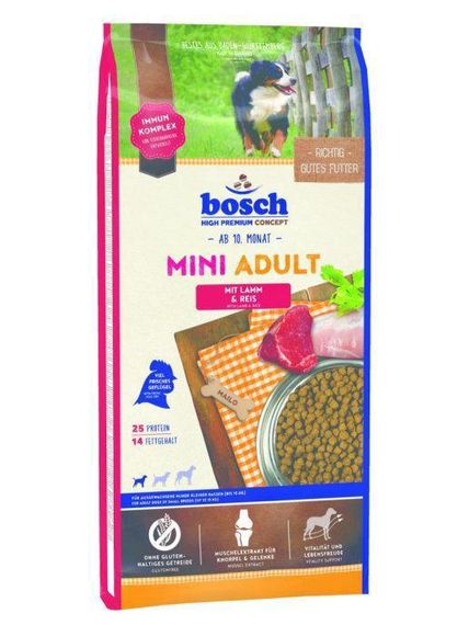 Bosch HPC Mini Adult Сухий корм для дорослих собак маленьких порід з ягням 1 кг