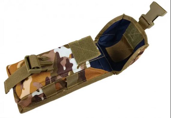 Підсумок під два магазини АК одинарний закритий Multicam Arid (MOLLE, підсумок на розвантаження, жилет, РПС) | Зображення 1