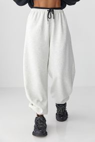 Широкі спортивні штани з начосом - світло-сірий цвет, M (є розміри)