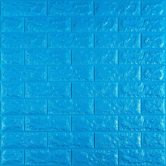 3D панель самоклеюча цегла Синій 700х770х7мм (003-7) SW-00000060