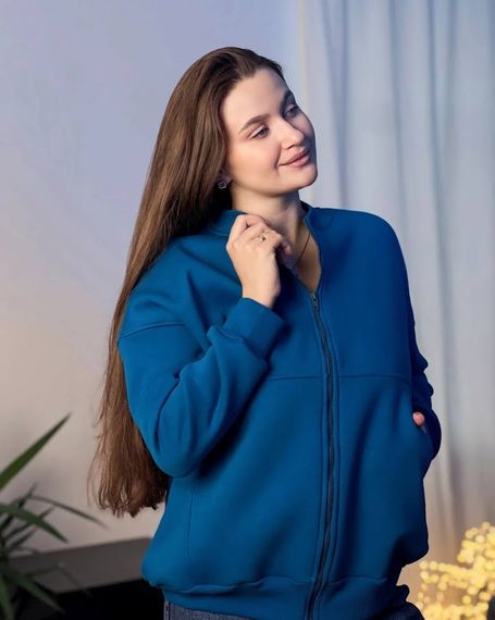 Джемпер жіночий Носи своє 50 Бірюзовий (p-13161-146415) | Зображення 3