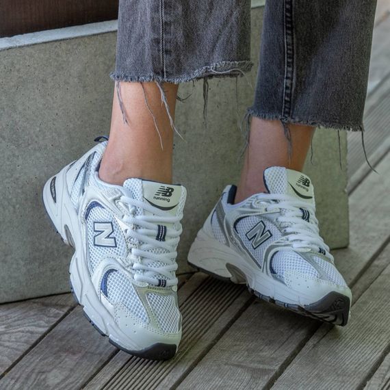 Кросівки літні  сітка New Balance білі | Зображення 5
