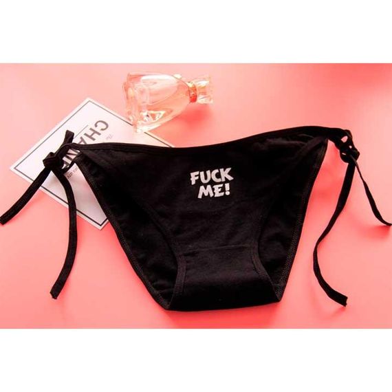 Жіночі трусики на зав'язках "Fuck Me" S-M-L – Еротична білизна | Зображення 2