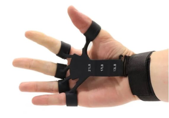 Тренажер-еспандер для пальців рук та кисті EasyFit Spiderweb Чорний (EF-1901) | Зображення 2