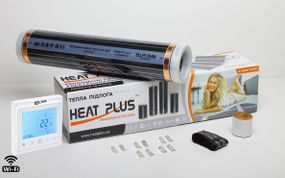 Комплект Теплого пола Heat Plus Standart 1м2 + Терморегулятор BHT-002 Wi-Fi