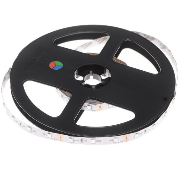 Цветная LED лента негерметичная 12V 3.6W 12V 2835 RGB PCB IP20 1m (BY-030/60) | Зображення 8