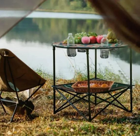 Розкладний набір для пікніка, круглий стіл та 4 стільці, компактна сумка GP4264 | Зображення 3