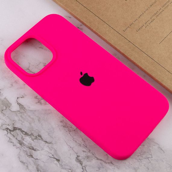 Чохол Silicone Case Full Protective (AA) для Apple iPhone 13 Pro (6.1") Рожевий/Barbie pink | Зображення 3