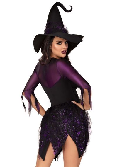Костюм відьми Leg Avenue Mystical Witch XL, сукня, капелюх | Зображення 1