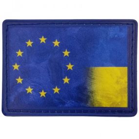 Патч / шеврон флаг ЕС и Украина