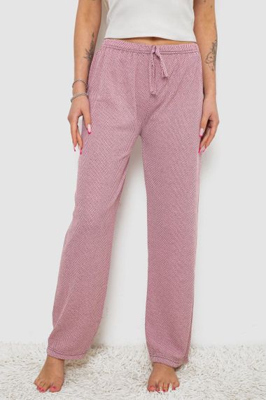 Штани жіночі домашні, колір пудровий, 238R58220-2