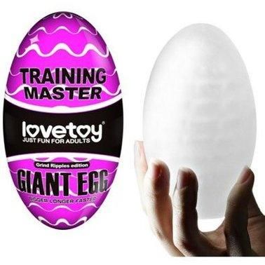 Мастурбатор LoveToy Traning Master Giant Egg Mastator Purple без вібрації Sex Aura