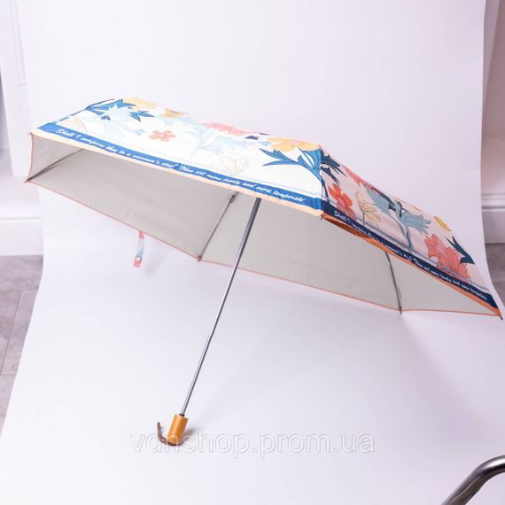 Зонт механический элегантный с принтом прочный надежный из полиэстера диаметр 99 см Оранжевый HP-23-15O | Зображення 1