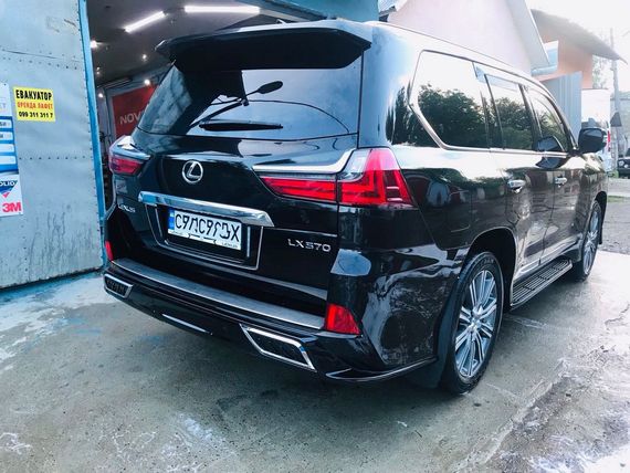 Накладка на торець заднього бампера (2016-2024, 2 шт) для Lexus LX570/450d | Зображення 1