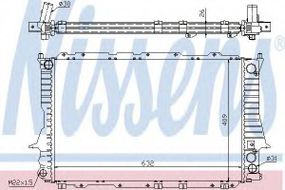 Радіатор охолодження AUDI 100A6 (C4) (вир-во Nissens) NISSENS 60459 на AUDI 100 седан (4A, C4)