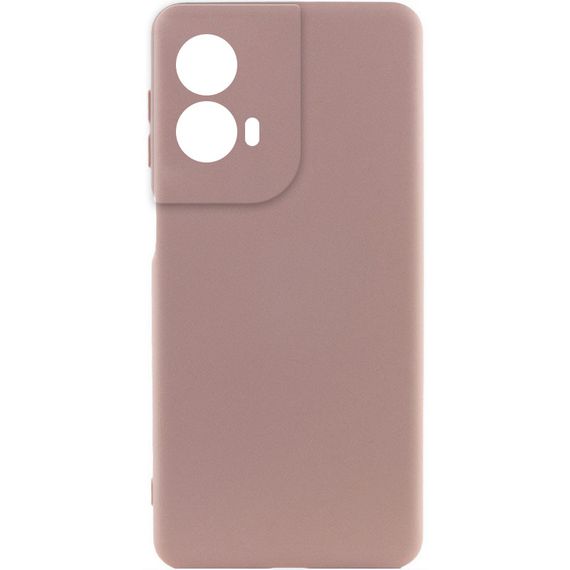 Чохол Silicone Cover Lakshmi Full Camera (AA) для Motorola Moto G85 Рожевий / Pink Sand