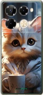 Чохол на Infinix Note 40 PRO 5G Білий кіт "5646u-3690-2448"