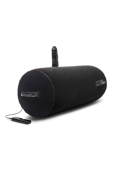 Надувний валик Whipsmart Inflatable з фалоімітатором на керуванні, чорний Sex Aura | Зображення 1