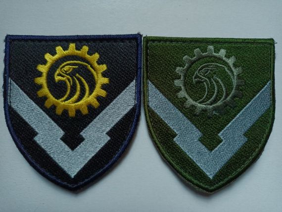 Шеврон 10 арсенал (3623 центральний арсенал боєприпасів і зброї) — 2 шт (кольоровий + зелений)