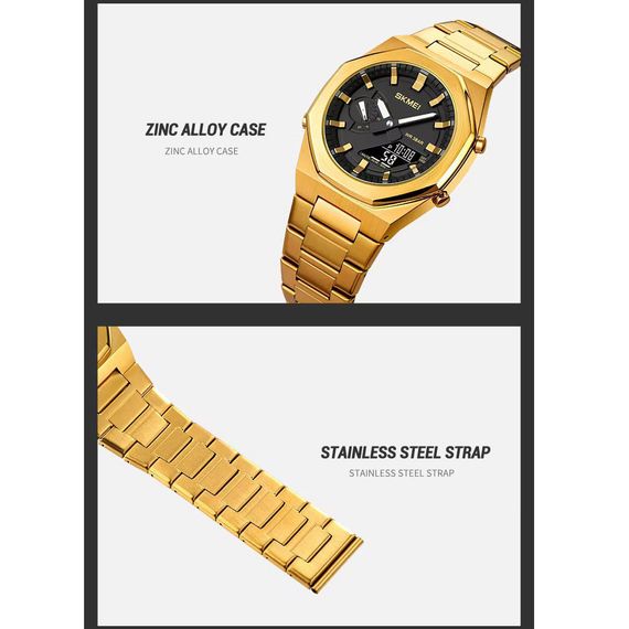 Годинник наручний чоловічий SKMEI 1816GDBK AM-42 | Зображення 2