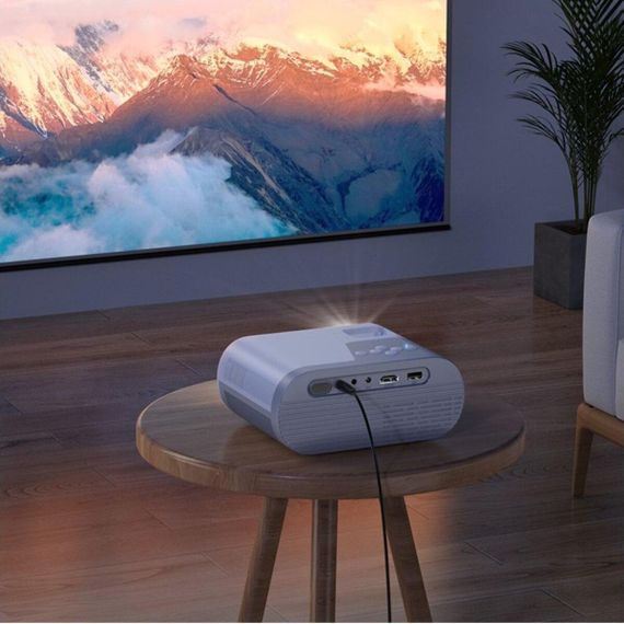 Проектор HOCO DT2 Smart Projector (720P Android version) (EU) Gray White | Зображення 6