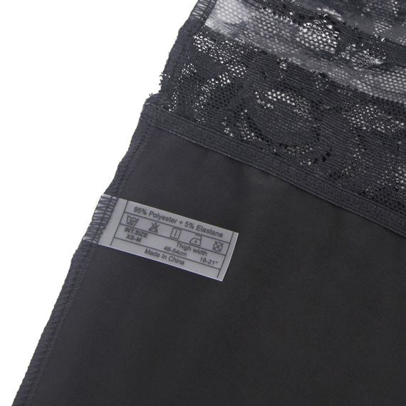 Эластичные чулки Star Night с кружевной коронкой, черные, XS-L sexstyle | Зображення 6