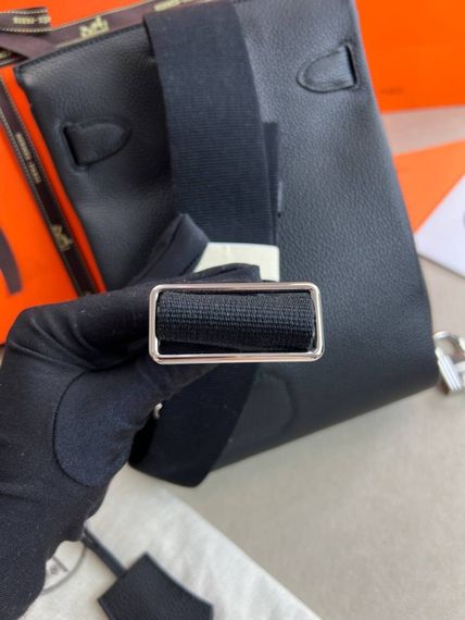 Сумка месенджер Hermes Hac a Dos PM c864, чорна | Зображення 4
