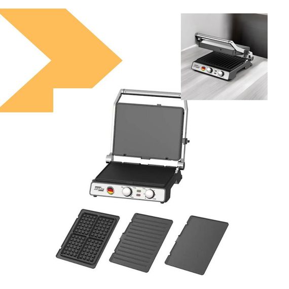 Притискний електричний гриль 3 в 1 Zepline ZP-810 3500W (47631-ZP-810_2637) | Зображення 1