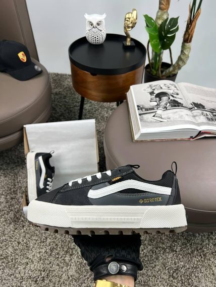 Мужские кроссовки New Vans Old Skool MTE-1 Gore-Tex Grey White (топ качество) | Зображення 6