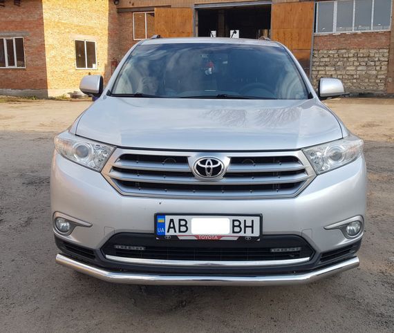 Передній захист ST014 (нерж.) d60/42 для Toyota Highlander 2008-2013рр | Зображення 1