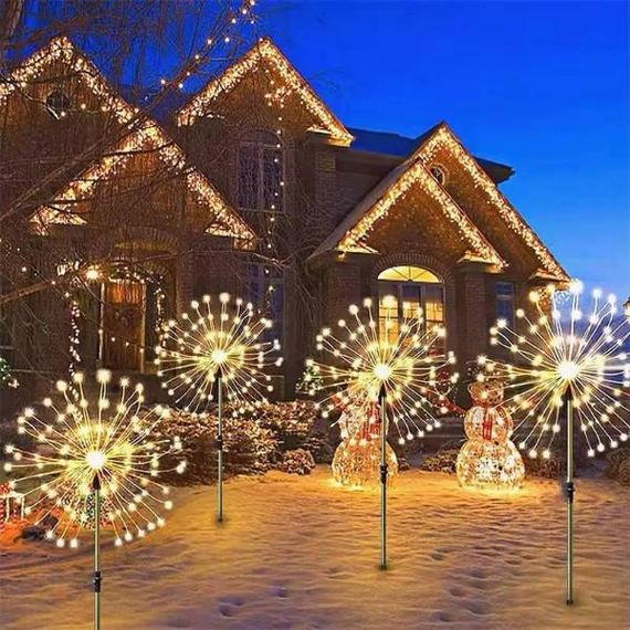 Светильник для сада на солнечной батарее в виде одуванчика 120 лампочек